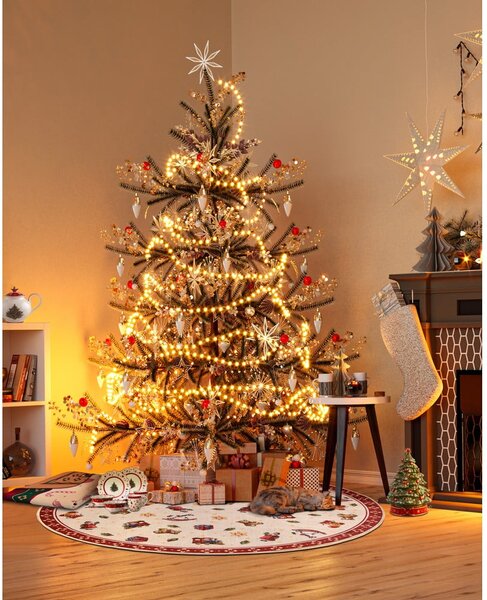 Tappeto rotondo rosso con motivo natalizio ø 150 cm Red Christmas - Villeroy&Boch
