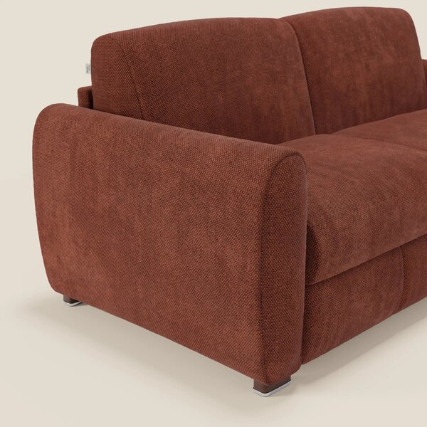 Kaleo Divano letto moderno con materasso H17 cm - in raffinato tessuto