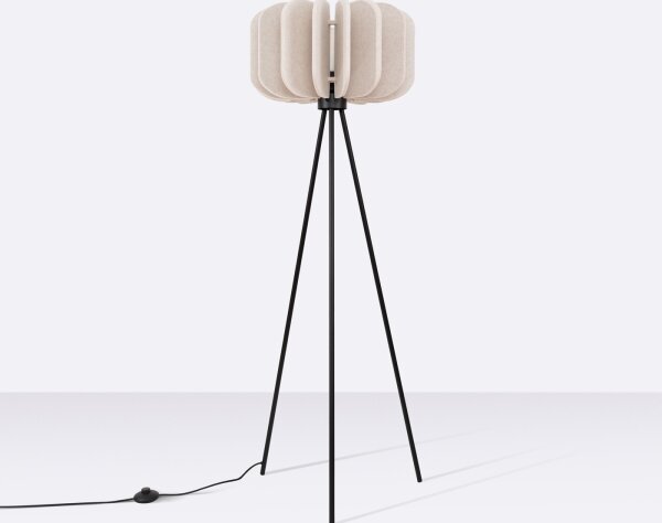 Sollux SL.1863 - Lampada da terra MULA 1xE27/15W/230V color crema