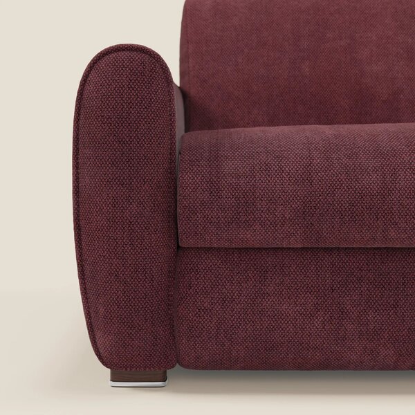 Kaleo Divano letto moderno con materasso H17 cm - in raffinato tessuto