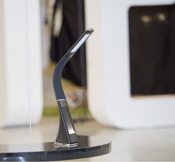 Brilagi - Lampada da tavolo dimmerabile a LED con display PELLE LED/7W/230V nero