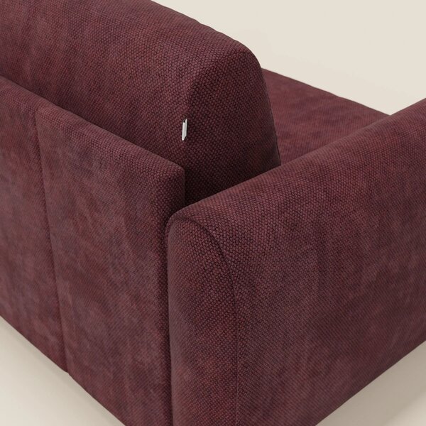 Kaleo Divano letto moderno con materasso H17 cm - in raffinato tessuto