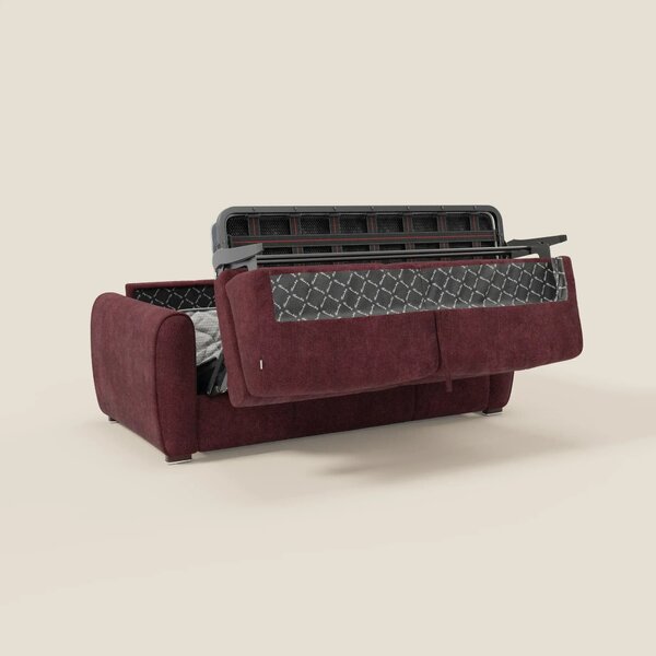 Kaleo Divano letto moderno con materasso H17 cm - in raffinato tessuto