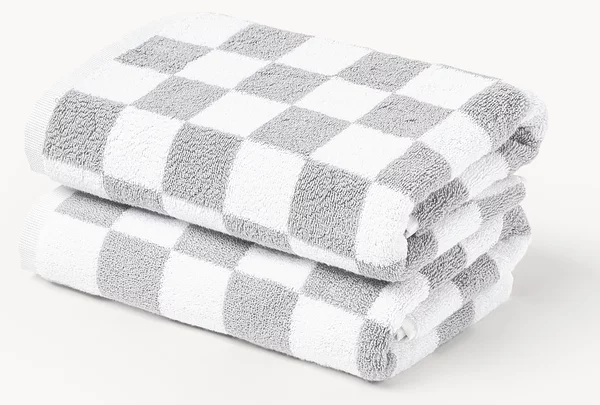Westwing Crosby Studios, Asciugamano in cotone Damier, varie misure