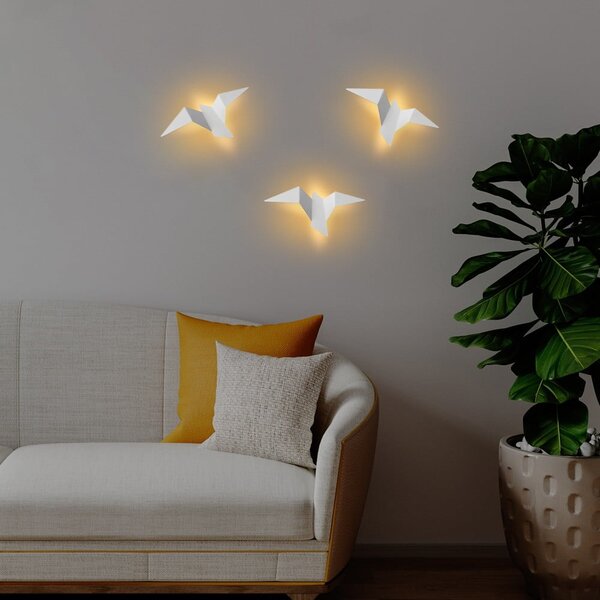 Lampada da parete LED bianca Pacali – Opviq lights