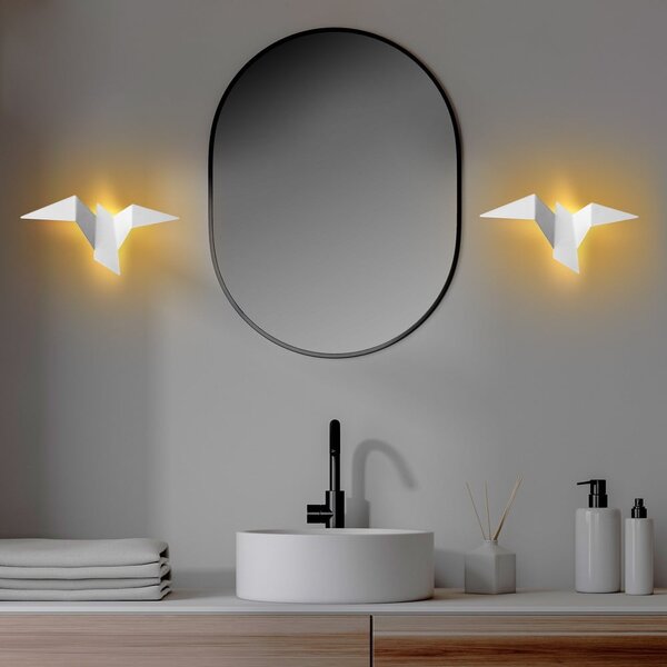 Lampada da parete LED bianca Pacali – Opviq lights