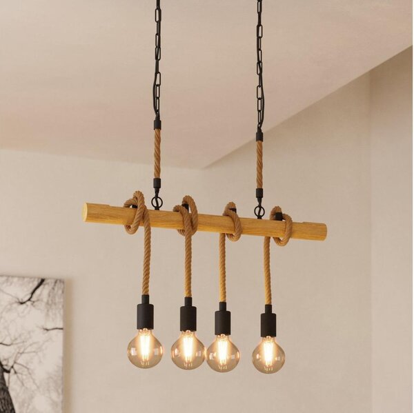 Eglo 43318 - Lampadario a catena YOUNGSTOWN 4xE27/40W/230V