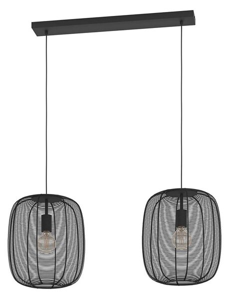Eglo 43966 - Lampadario a sospensione con filo RINROE 2xE27/40W/230V