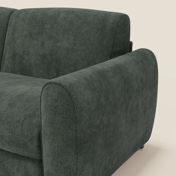 Kaleo Divano letto moderno con materasso H17 cm - in raffinato tessuto