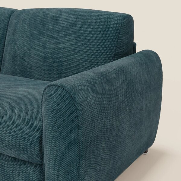 Kaleo Divano letto moderno con materasso H17 cm - in raffinato tessuto