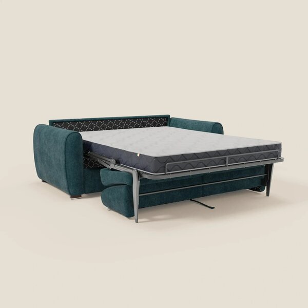 Kaleo Divano letto moderno con materasso H17 cm - in raffinato tessuto