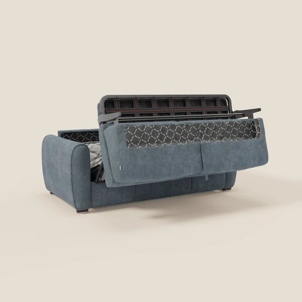 Kaleo Divano letto moderno con materasso H17 cm - in raffinato tessuto