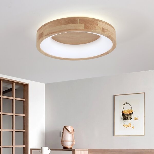 Brilagi-LED Plafoniera FALCON WOOD LED/30W/230V 3000/4000/6000K 45 cm legno