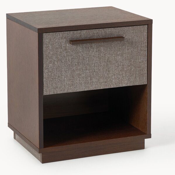 Comodino in legno con frontale imbottito Wisp