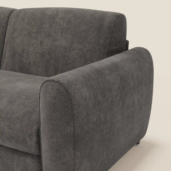 Kaleo Divano letto moderno con materasso H17 cm - in raffinato tessuto