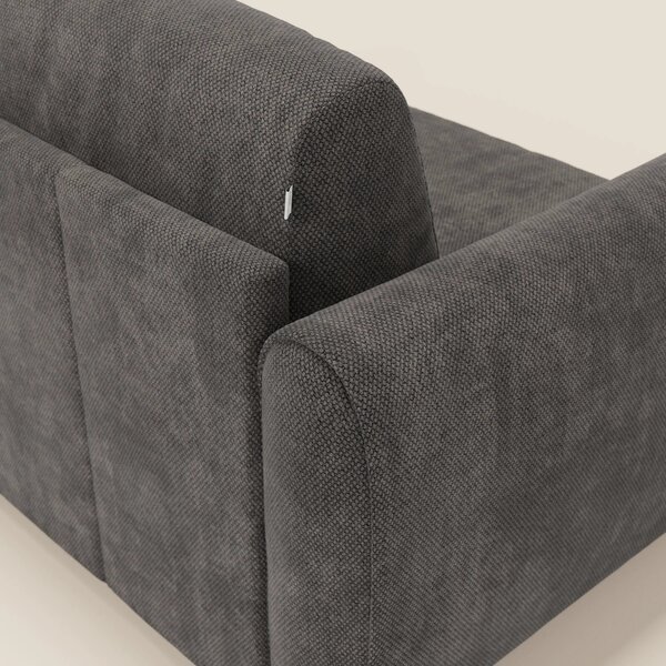 Kaleo Divano letto moderno con materasso H17 cm - in raffinato tessuto