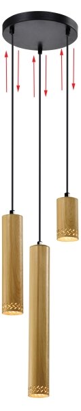 Lampadario su filo TUBO 3xGU10/25W/230V