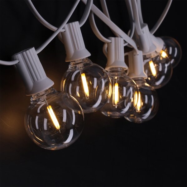 Brilagi - Catena decorativa LED da esterno GIRLANDA 25xE12 20m bianco IP44 bianco caldo