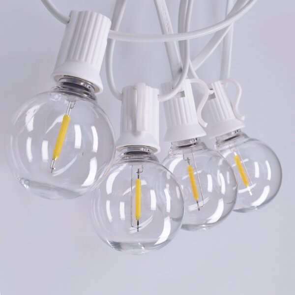 Brilagi - Catena decorativa LED da esterno GIRLANDA 25xE12 20m bianco IP44 bianco caldo