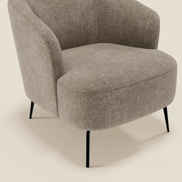 Renoa Poltroncina dall'eleganza moderna in tessuto smacchiabile T24 ma