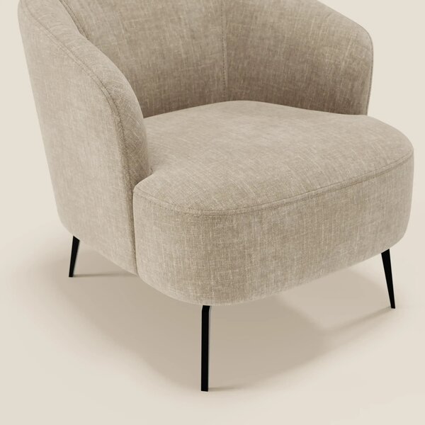 Renoa Poltroncina dall'eleganza moderna in tessuto smacchiabile T24 be