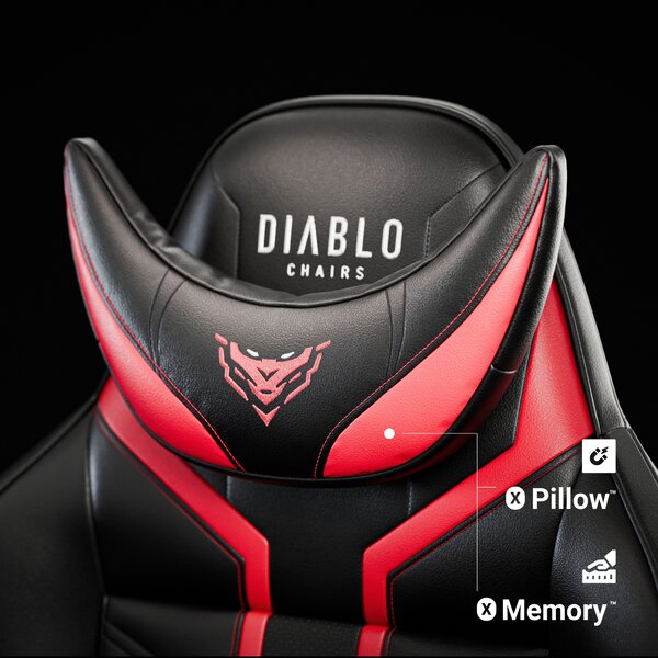 Sedia da gaming Diablo X-Ray 2.0 King Size: Nero e Rosso
