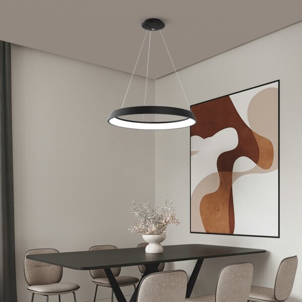 Immax NEO - Lampadario LED dimmerabile a sospensione con filo LIMITADO LED/39W/230V 60 cm nero