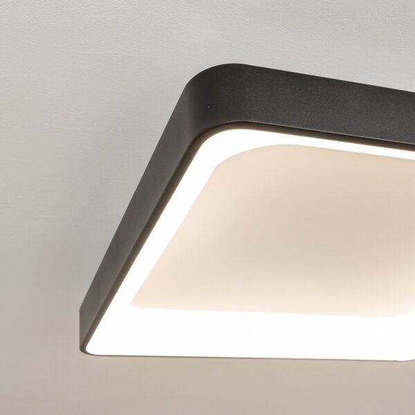 Brilagi - Plafoniera LED dimmerabile FALCON II LED/125W/230V 60x60 cm nera + telecomando