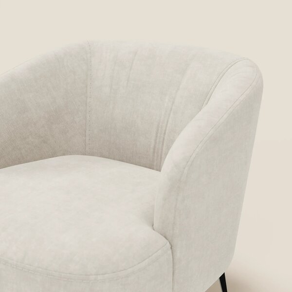 Renoa Poltroncina dall'eleganza moderna in tessuto smacchiabile T24 bi