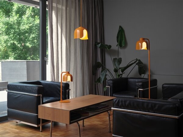 Osram - Lampada da terra DECOR COROLLE 1xE27/15W/230V arancione
