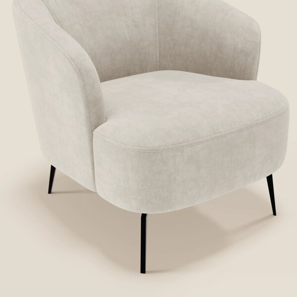 Renoa Poltroncina dall'eleganza moderna in tessuto smacchiabile T24 bi