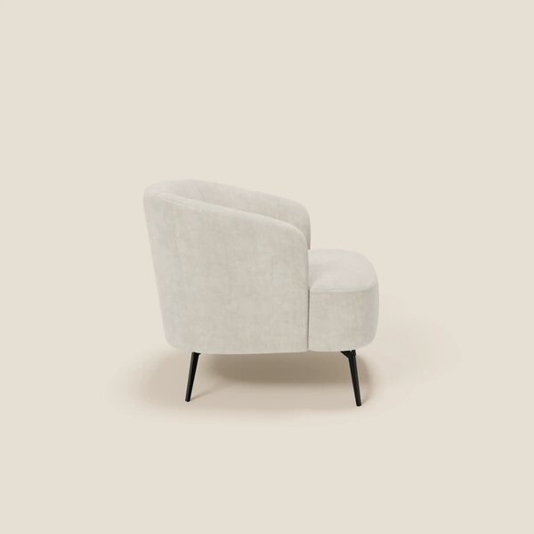 Renoa Poltroncina dall'eleganza moderna in tessuto smacchiabile T24 bi