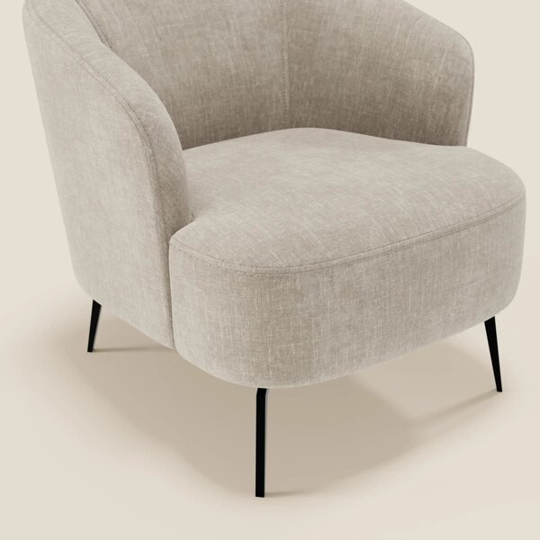 Renoa Poltroncina dall'eleganza moderna in tessuto smacchiabile T24 li
