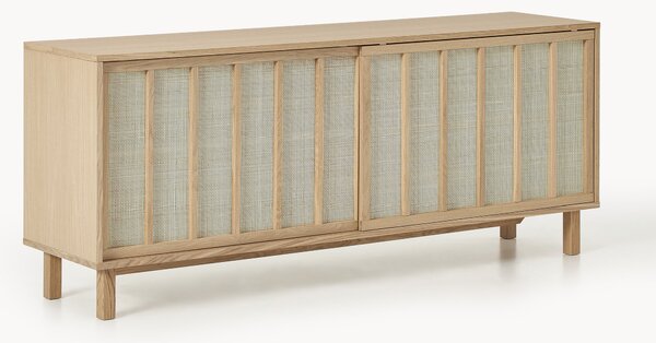 Credenza con frontali in rattan Echo