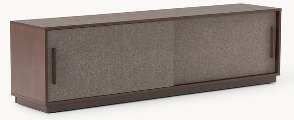 Mobile TV in legno con frontale imbottito Wisp