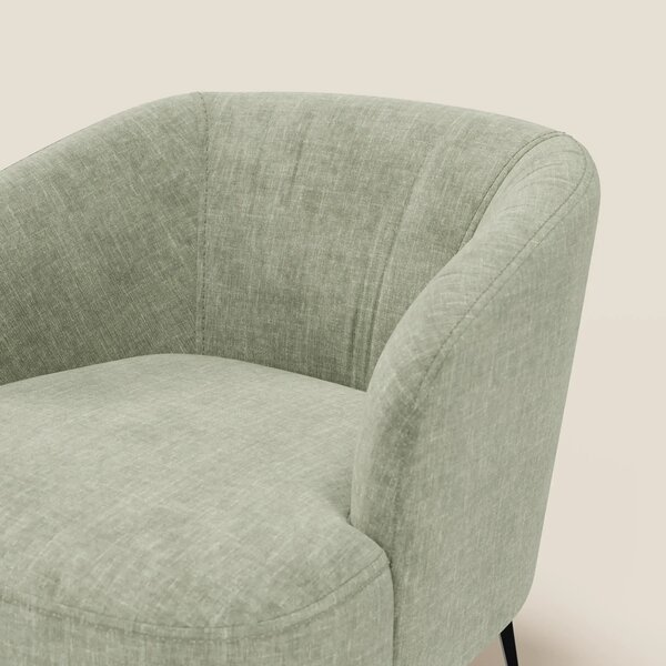 Renoa Poltroncina dall'eleganza moderna in tessuto smacchiabile T24 ve