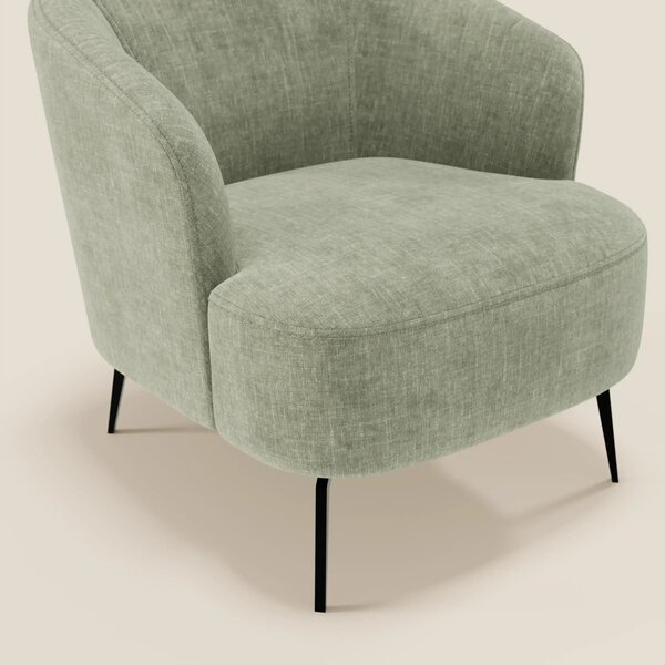 Renoa Poltroncina dall'eleganza moderna in tessuto smacchiabile T24 ve