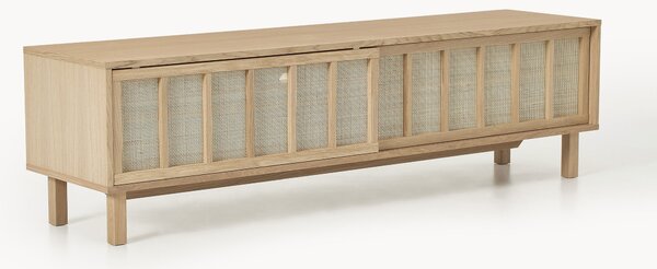 Mobile TV con frontali in rattan Echo