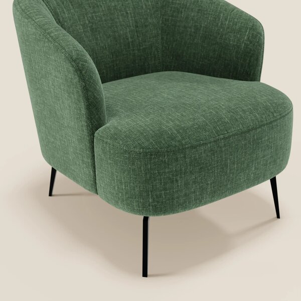 Renoa Poltroncina dall'eleganza moderna in tessuto smacchiabile T24 ve