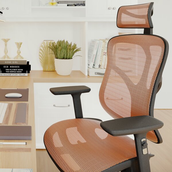 Sedia ergonomica Diablo V-Basic: nero e arancione