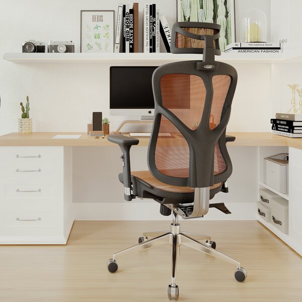 Sedia ergonomica Diablo V-Basic: nero e arancione