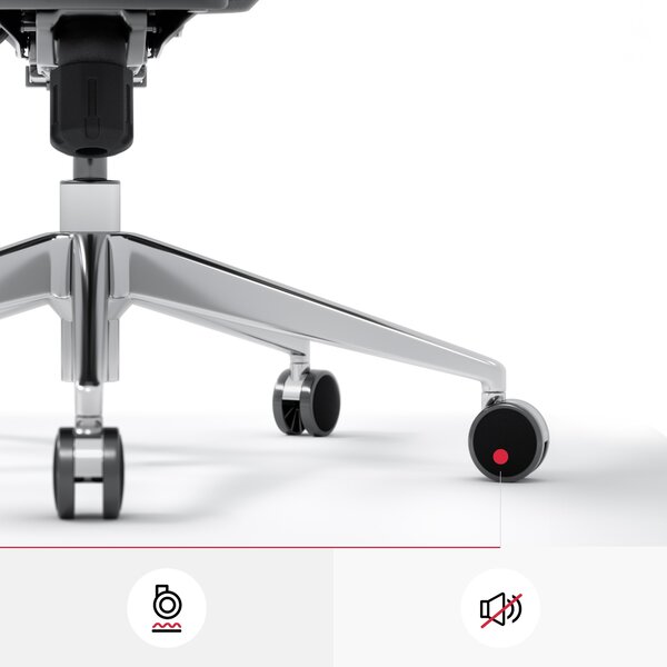 Sedia ergonomica Diablo V-Basic: nero e arancione