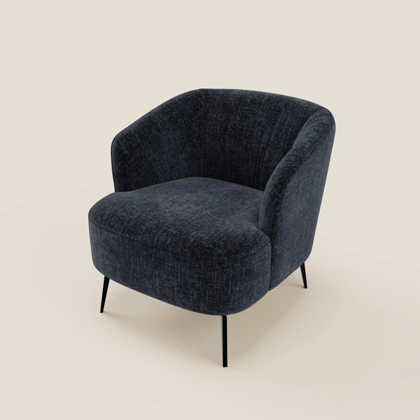 Renoa Poltroncina dall'eleganza moderna in tessuto smacchiabile T24 bl