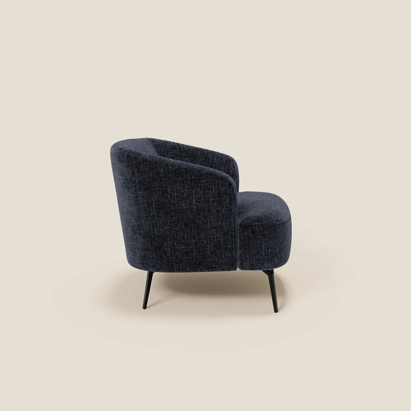 Renoa Poltroncina dall'eleganza moderna in tessuto smacchiabile T24 bl