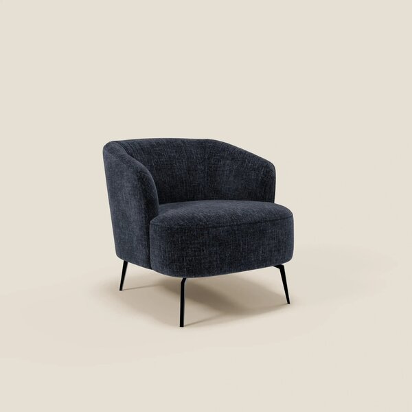 Renoa Poltroncina dall'eleganza moderna in tessuto smacchiabile T24 bl