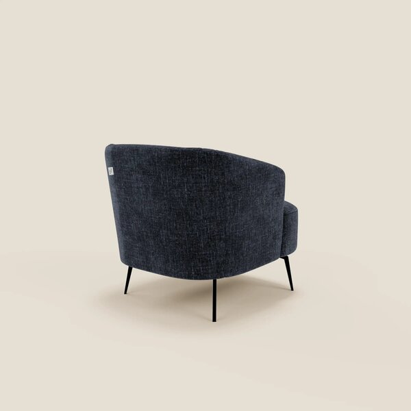Renoa Poltroncina dall'eleganza moderna in tessuto smacchiabile T24 bl