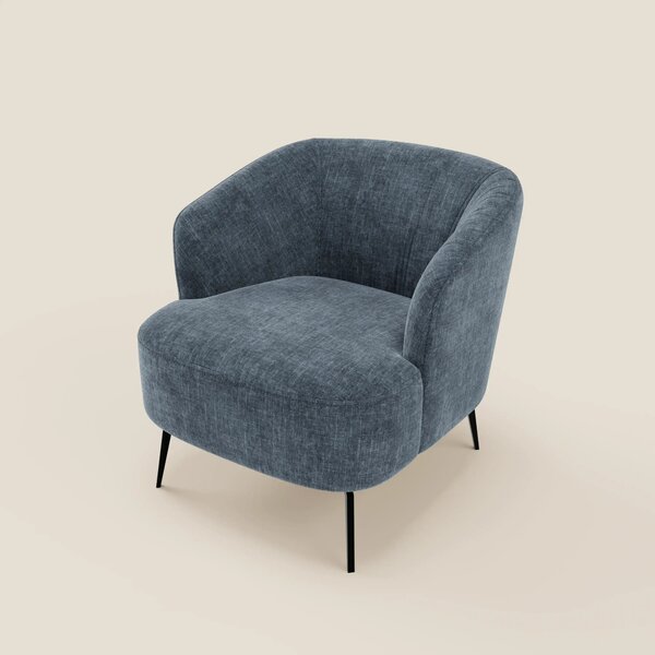Renoa Poltroncina dall'eleganza moderna in tessuto smacchiabile T24 bl