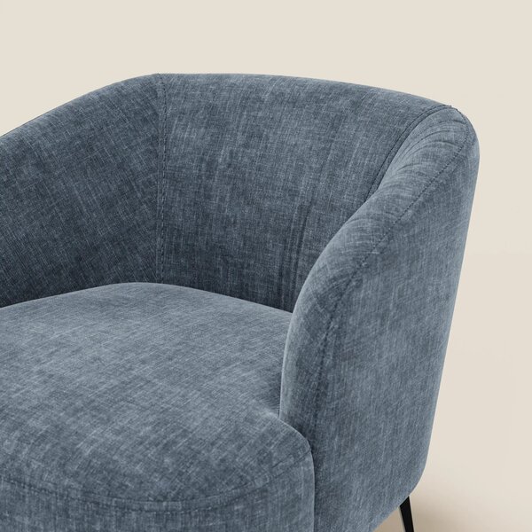 Renoa Poltroncina dall'eleganza moderna in tessuto smacchiabile T24 bl