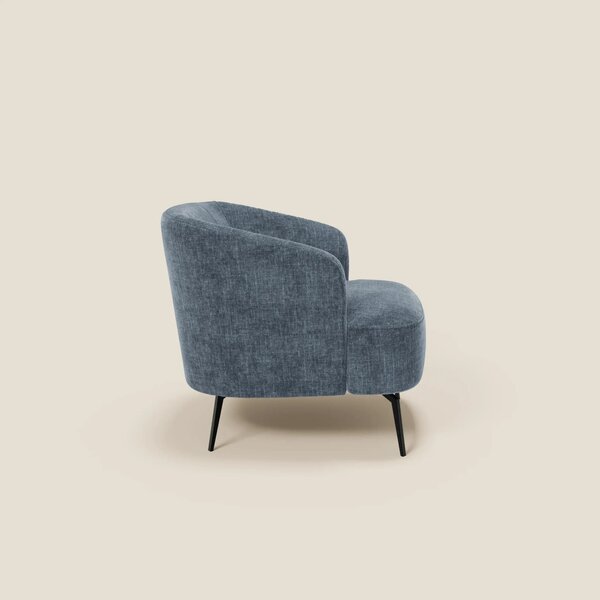 Renoa Poltroncina dall'eleganza moderna in tessuto smacchiabile T24 bl
