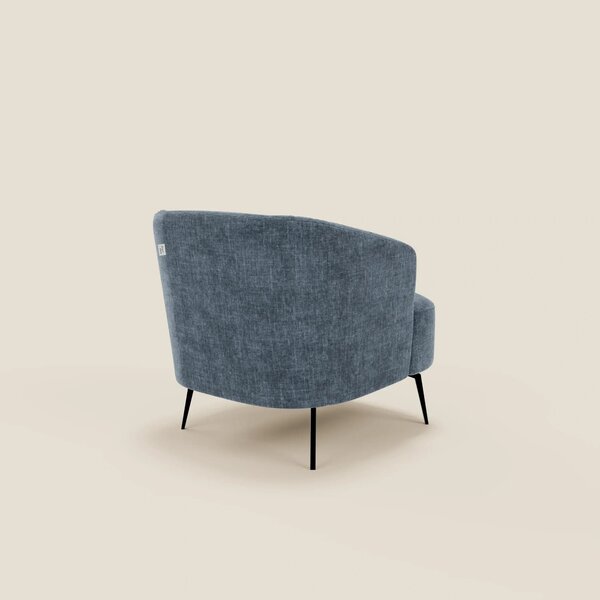 Renoa Poltroncina dall'eleganza moderna in tessuto smacchiabile T24 bl